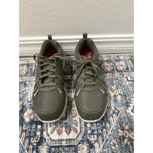 SKECHERS WORK Women 6.5 Summits SR Jaily Comp Toe Slip Resistant olive New - Picture 1 of 6